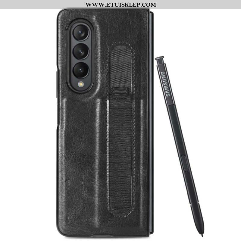 Etui do Samsung Galaxy Z Fold 4 Rysik Ze Sztucznej Skóry